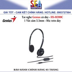 Alternative view of Tai nghe Genius có dây - HS-M200C 1 Vắt cắm 3.5mm - Mic trên dây