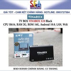 Alternative view of TV BOX VINABOX X10 2G Black (CPU H616, RAM 2G, ROM 16G, Android 10.0, HDMI, AV, LAN, Wifi)