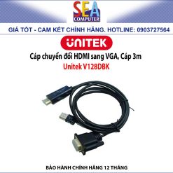 Alternative view of Cáp chuyển đổi HDMI sang VGA, Cáp 3m - Unitek V128DBK