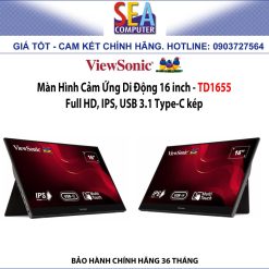 Alternative view of ViewSonic Màn Hình Cảm Ứng Di Động 16 inch, Full HD, IPS, USB 3.1 Type-C kép - TD1655