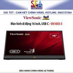 Alternative view of ViewSonic Màn hình di động 16 inch, USB-C - VA1655-3