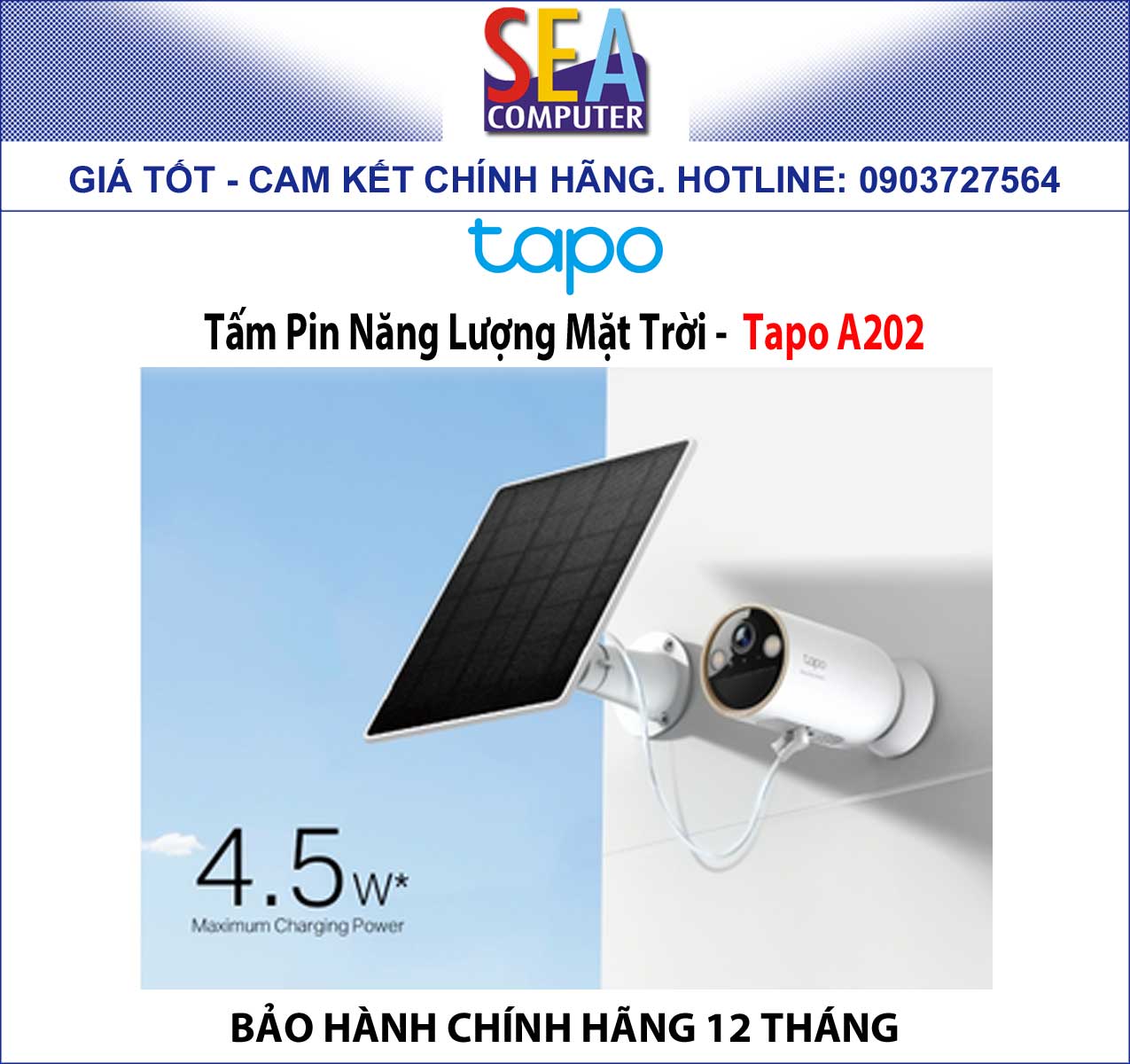 Tấm Pin Năng Lượng Mặt Trời - Tapo A202 - Ảnh 5