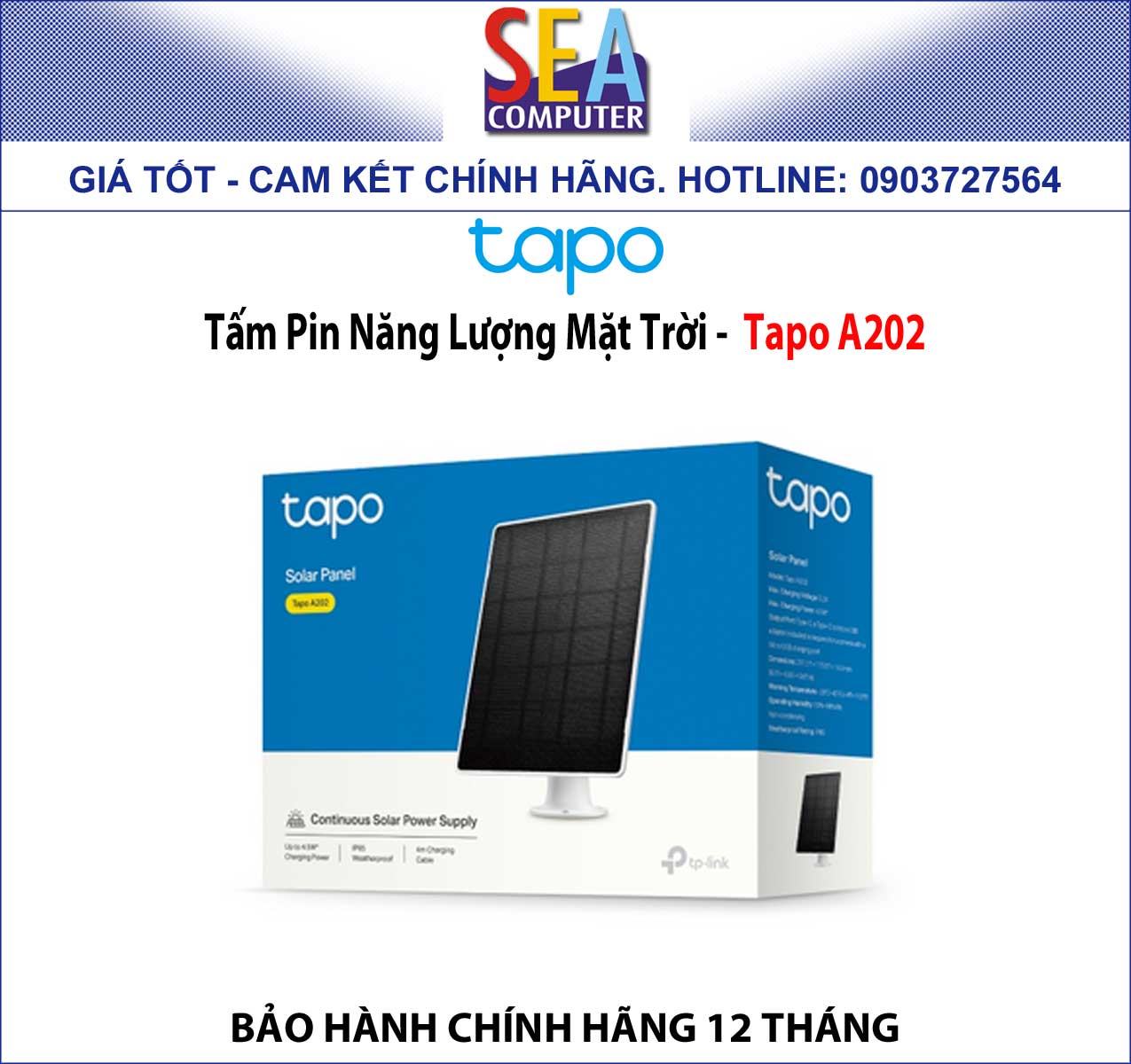 Tấm Pin Năng Lượng Mặt Trời - Tapo A202 - Ảnh 8