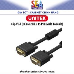 Alternative view of Cáp VGA Unitek (3C+6) 2 Đầu 15 Pin (Male To Male) 1080p@60Hz 10m - Y-C506G